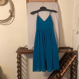 Turquoise cocktail dress